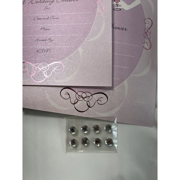 Vintage 3 Packs Of Papyrus‎ Wedding Invitations Cards 8 Per Pack Pink Purple - Picture 3 of 5